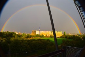 rainbow over greenwich